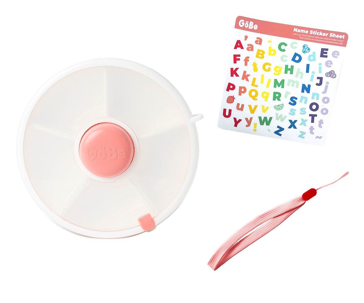 Caja de Almuerzo Snack Spinner Flip con Correa y Pegatinas – Varios Colores