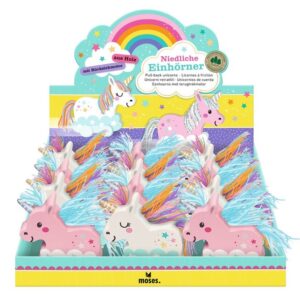 Unicornios de madera arrastre surtidos