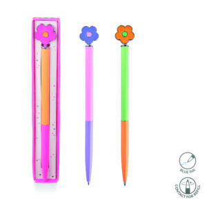 Boligrafos metálicos flores modelos surtidos