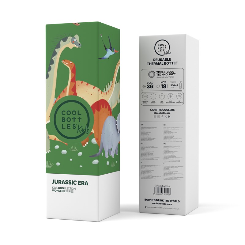 Botella Térmica Infantil Era Jurásica 350 ml – Cool Bottles 🦖 Hidratación divertida y segura para los más pequeños 4 Botella Térmica Infantil Era Jurásica 350 ml – Cool Bottles 🦖 Hidratación divertida y segura para los más pequeños