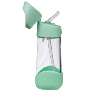 Botella Tritan con Pajita B.Box 450ml – Resistente, Ligera y Antiderrames