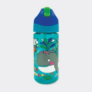 Botella con pajita Ballenas