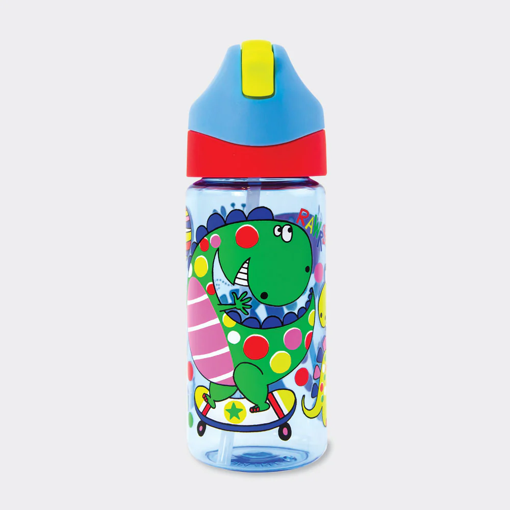 Botella con pajita Dinosaurios Botella con pajita Dinosaurios