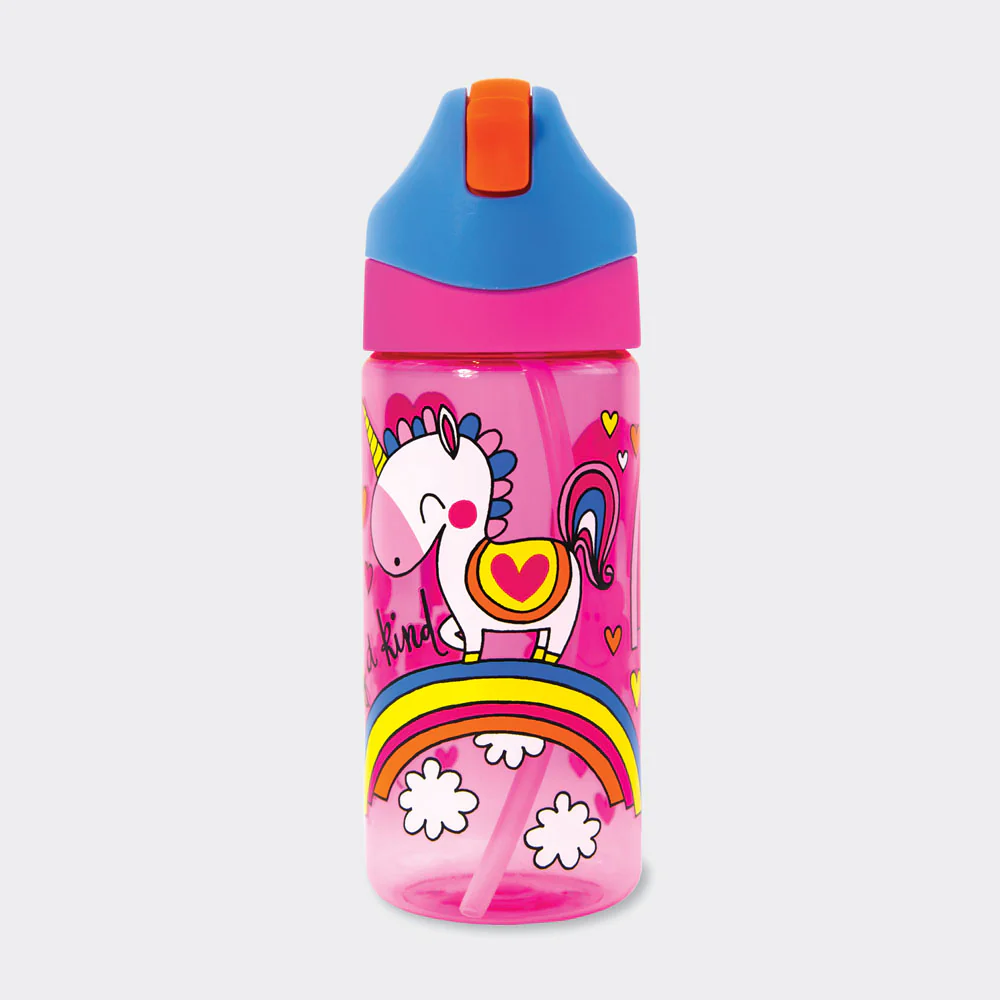 Botella con pajita One Of A Kind Unicorn Botella con pajita One Of A Kind Unicorn