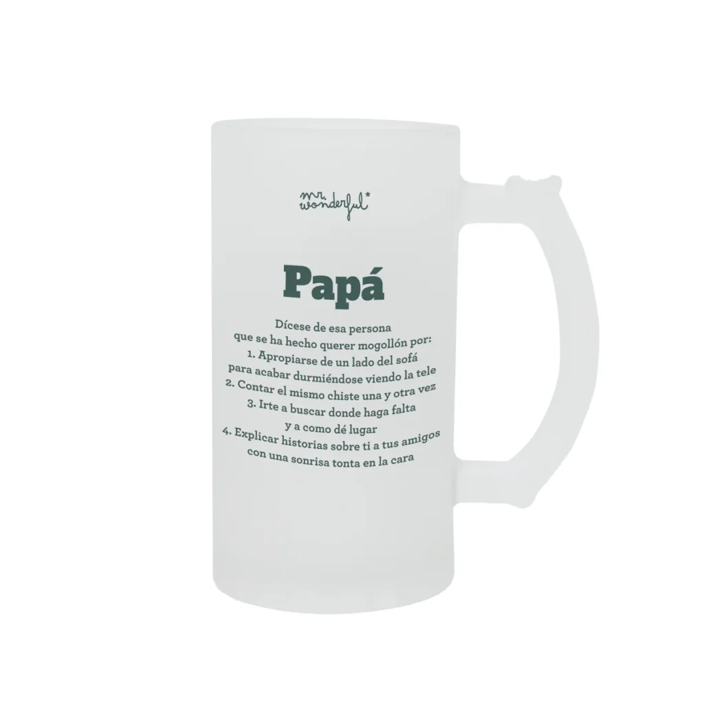 Jarra de Cerveza “Definición de Papá” – Mr. Wonderful