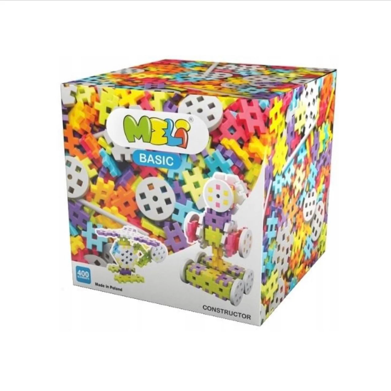 Meli Basic Constructor 400 piezas – Construcción Creativa con Ruedas y Elementos Especiales Meli Basic Constructor 400 piezas – Construcción Creativa con Ruedas y Elementos Especiales