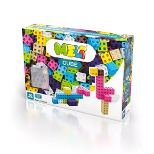 Meli Cube Pink 50 piezas – Bloques de Construcción en 3D en Tonos Pastel
