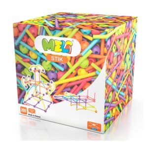 Meli Stik 300 piezas – Construcción Creativa con Conectores Flexibles