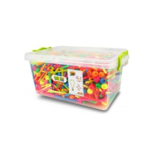 Meli Stik Neon Travel Box 1200 piezas – Mega Set de Construcción Creativa