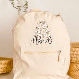 Mochila grande Inicial personalizable