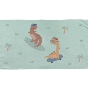 Toalla Playa Microfibra Cool Dinos Personalizable – Ligera y de Secado Rápido