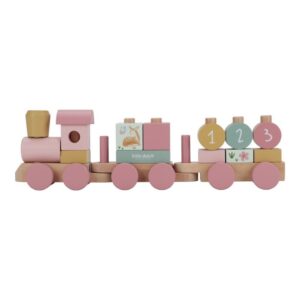 Tren Apilable Fairy Garden FSC – Little Dutch (Juguete de Madera 17 Piezas)