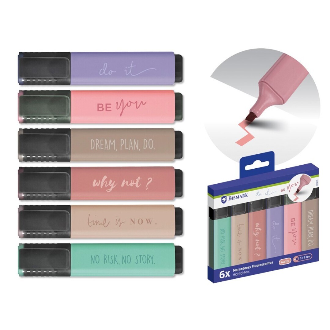 Be you Marcadores fluorescentes 6 colores