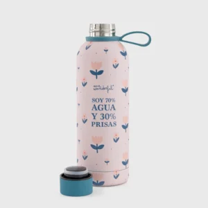 Botella térmica Mr. Wonderful – Soy 70% agua y 30% prisas