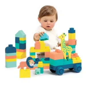 Briqui – Mis primeras construcciones de Ludi – Bloques blanditos sensoriales desde 12 meses