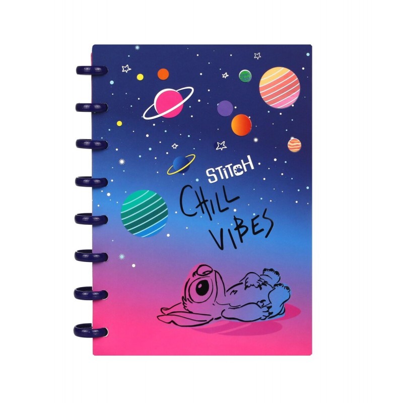Cuaderno A5 con Espiral Stitch Black – 100 Hojas Cuadriculadas, Tapa Dura y Estilo Disney Cuaderno A5 con Espiral Stitch Black – 100 Hojas Cuadriculadas, Tapa Dura y Estilo Disney