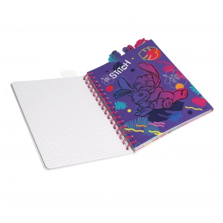 Cuaderno A5 con Espiral Stitch Disney Black – 100 Hojas Cuadriculadas, Tapa Dura y Estilo Compacto 5 Cuaderno A5 con Espiral Stitch Disney Black – 100 Hojas Cuadriculadas, Tapa Dura y Estilo Compacto