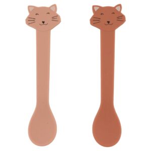 Cuchara de Silicona 2 uds Mrs. Cat de Trixie – Blanditas, Seguras y Perfectas para Bebés