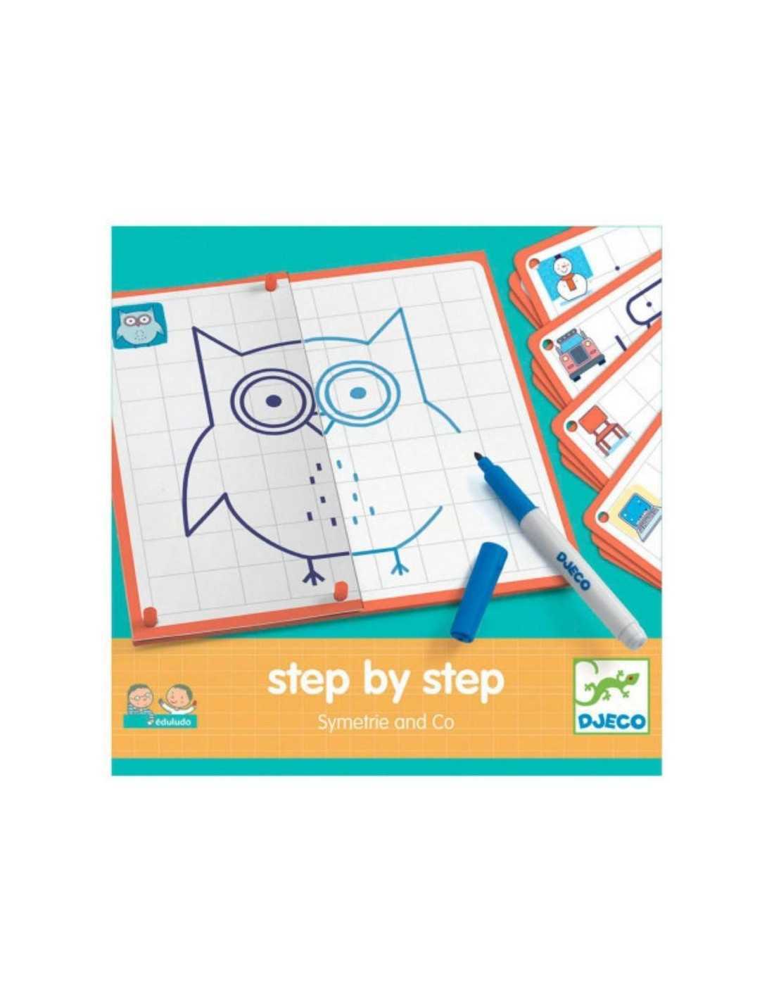 Eduludo Step by Step Symétrie de Djeco – Aprende simetría paso a paso con fichas y formas Eduludo Step by Step Symétrie de Djeco – Aprende simetría paso a paso con fichas y formas
