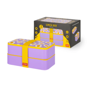 Fiambrera con Cubiertos Daisy de Legami – Compacta, Práctica y con Diseño Floral