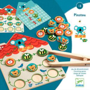 Juego con pinzas Pinstou de Djeco – Aprende a contar y clasificar jugando