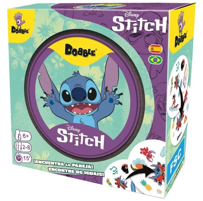 Juego de cartas dobble Disney Stitch