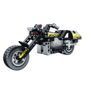 Juego de construcción Motocicleta de Retrofricción de iMMaster – 183 piezas para montar y jugar