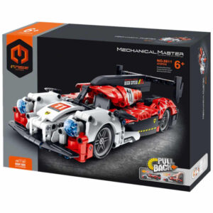 Juego de construcción Super Car Blanco y Rojo de iM.Master – 472 piezas para montar y jugar