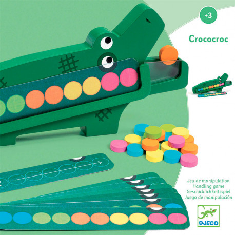 Juego de memoria y lógica Crococroc de Djeco – Alimenta al cocodrilo con inteligencia Juego de memoria y lógica Crococroc de Djeco – Alimenta al cocodrilo con inteligencia