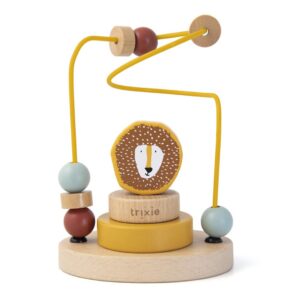 Laberinto de Cuentas de Madera Mr. Lion de Trixie – Juego Educativo para Motricidad Fina y Coordinación Mano-Ojo