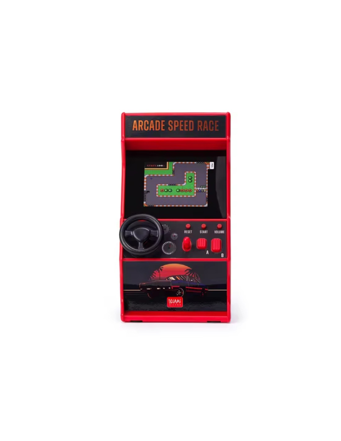 Mini Arcade Game Speed Race de Legami – Juego de Carreras Retro en Formato Portátil Mini Arcade Game Speed Race de Legami – Juego de Carreras Retro en Formato Portátil