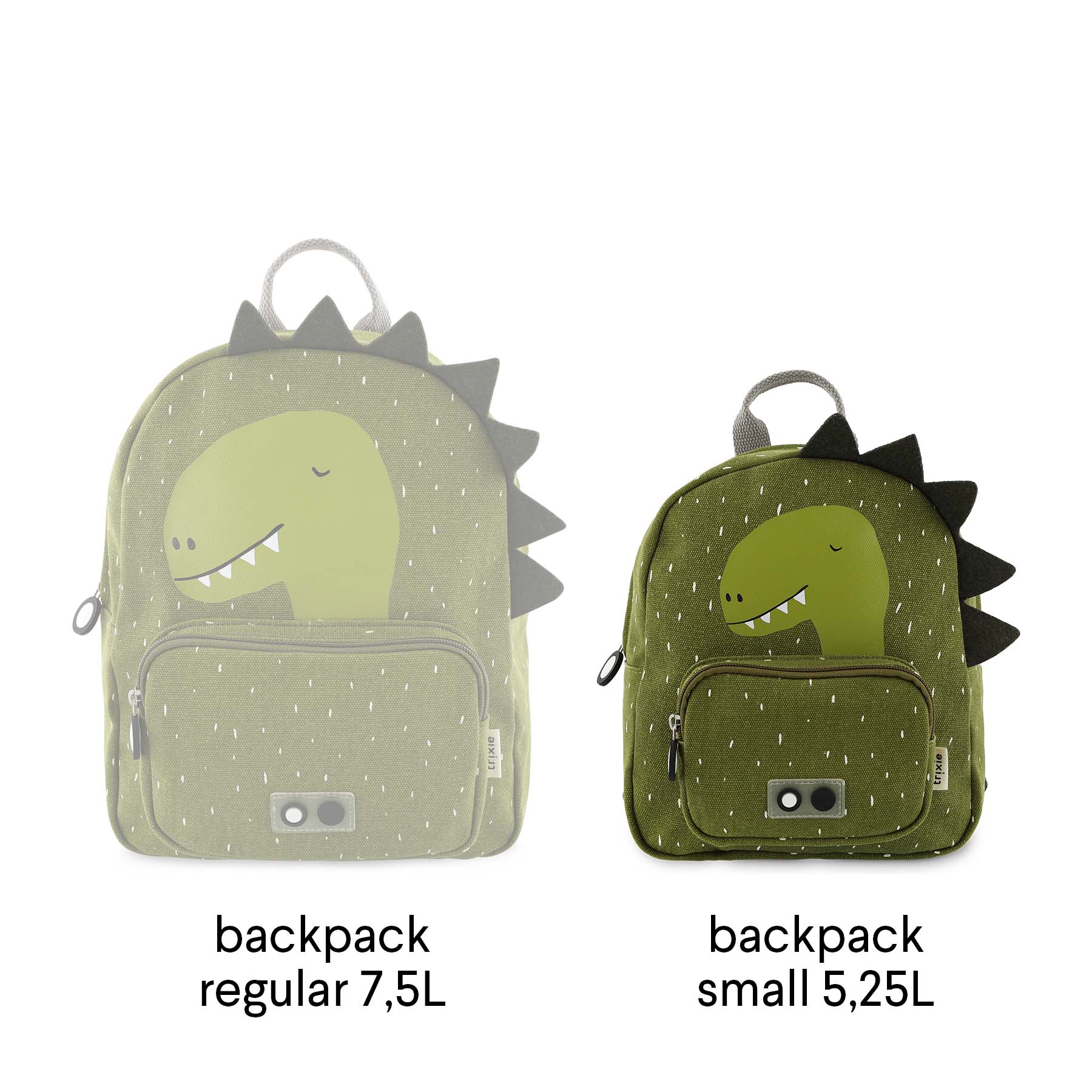 Mochila Pequeña Mr. Dino de Trixie – Compacta, Resistente y Llena de Diversión 2 Mochila Pequeña Mr. Dino de Trixie – Compacta, Resistente y Llena de Diversión