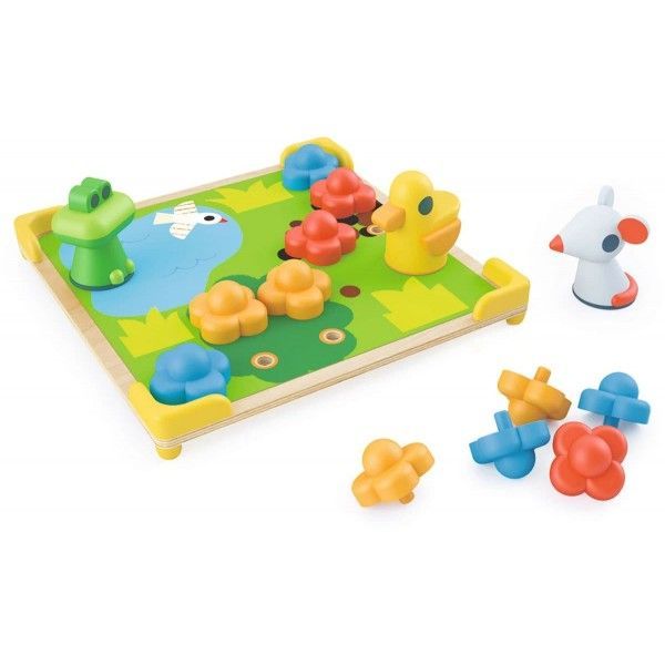 Mosaico Ducky & Co de Djeco – Juego creativo y de motricidad fina para niños pequeños 3 Mosaico Ducky & Co de Djeco – Juego creativo y de motricidad fina para niños pequeños
