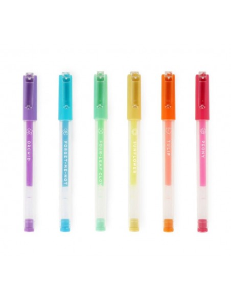 Pack de 6 Bolígrafos de Gel Pastel de Legami – Escritura Suave con Colores Dulces y Creativos 2