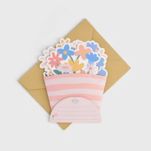 Ramo de flores con tarjeta Mamá, te mereces un jardín entero. Te quiero
