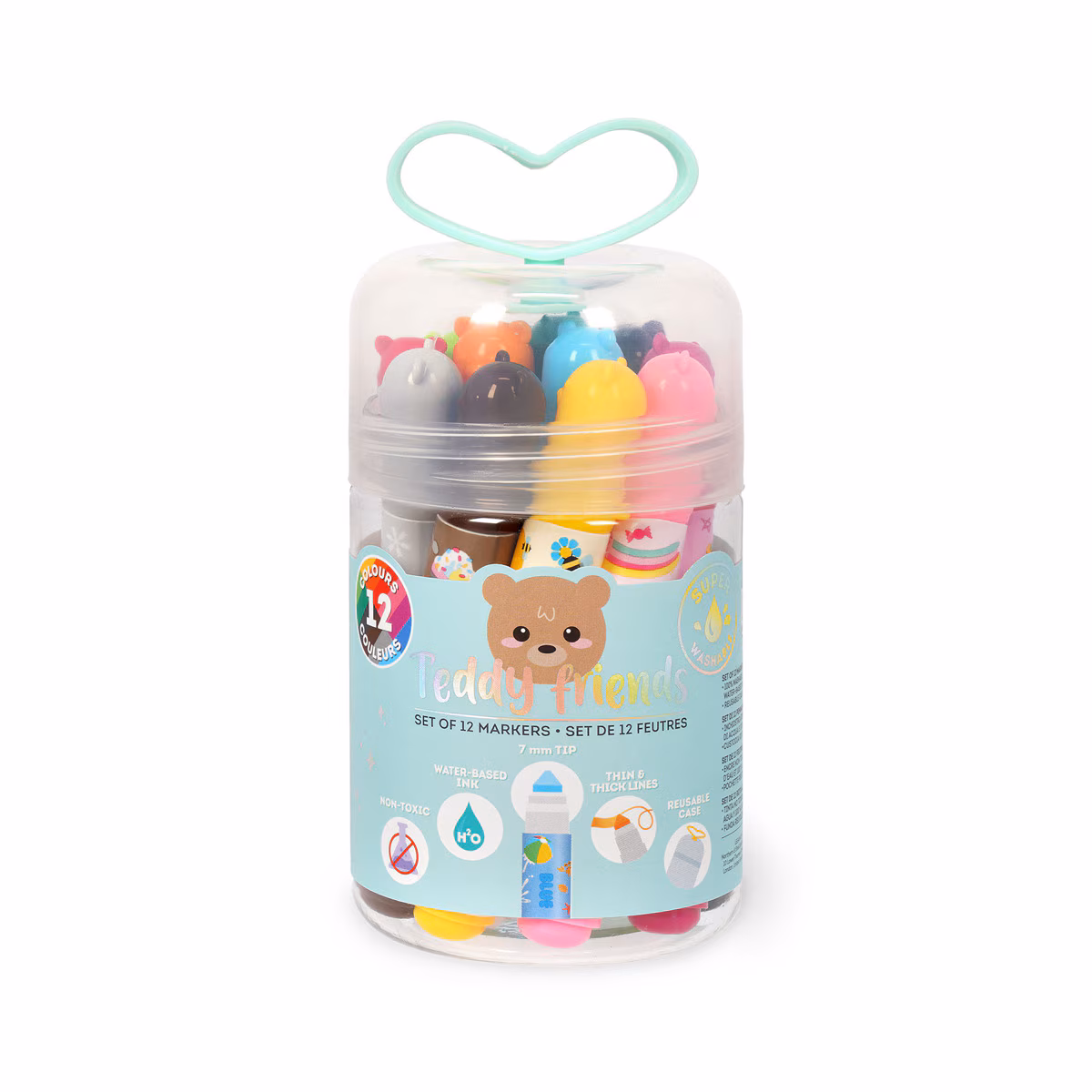 Set de 12 Subrayadores Legami Teddy Bear – Colores Surtidos con Diseño de Osito Adorable Set de 12 Subrayadores Legami Teddy Bear – Colores Surtidos con Diseño de Osito Adorable