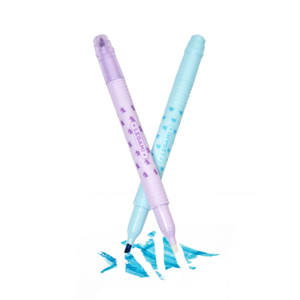 Set de 6 Subrayadores Borrables Legami – Colores Vivos con Punta Fina y Goma de Borrado
