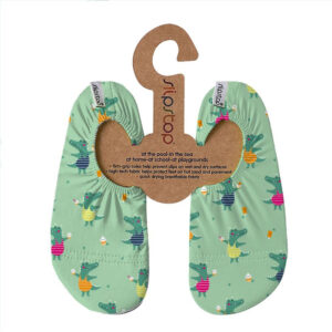 Slipstop Cocodrilos infantiles – Escarpines antideslizantes con protección y diseño divertido