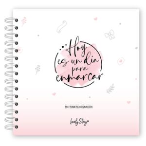 Álbum de Fotos Comunión Rosa Hoy es un día para enmarcar – Recuerdo especial para comuniones