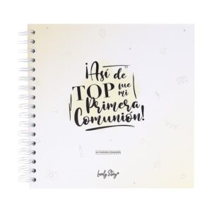 Álbum de Fotos Comunión Amarillo Así de top fue mi Primera Comunión – Recuerdo especial para comuniones