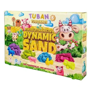 Arena Cinética Tuban – Granja – 800 g con 4 moldes de animales