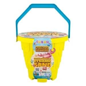 Arena Cinética Tuban – Playa – 1,5 kg con 4 moldes para crear figuras