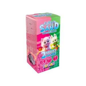 Arena Esponjosa Rosa y Verde (2 x 70g) – Tuban – Textura suave y aroma a chicle para un juego sensorial sin límites