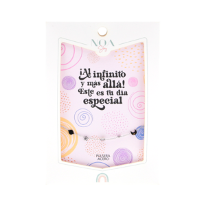 Pulsera Acero Plateado Noa Story Al infinito y más allá – Regalo especial para comuniones