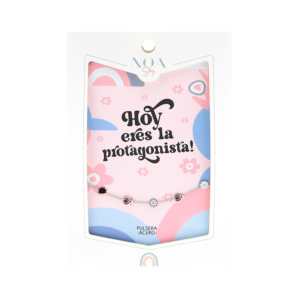 Pulsera Acero Plateado Noa Story Hoy eres la protagonista – Regalo especial para comuniones