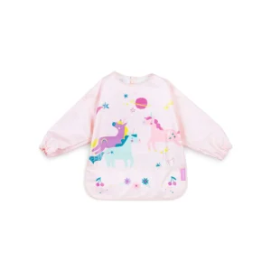 Babero de Silicona Soft Biby Fantasy – Flexible, Recoge Migas y con Diseño de Unicornio Miniland