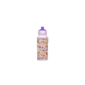 Botella Campus Pop-Up 400 ml Food Fest – Antigoteo y Fácil de Usar para Niños Mepal