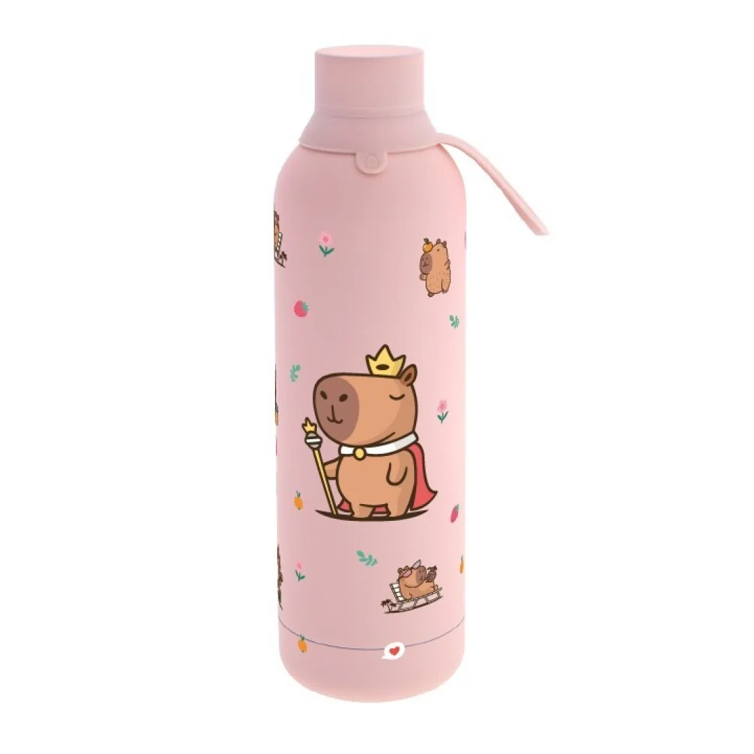 Botella Térmica 700ml Lilac Majesty Capibara – Hidratación con Encanto Real Botella Térmica 700ml Lilac Majesty Capibara – Hidratación con Encanto Real