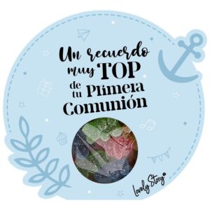 Cajita de Chuches 100g Un recuerdo muy top de tu Primera Comunión – Detalle dulce y original