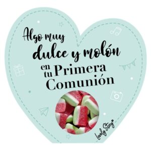 Cajita de Chuches 100g Algo muy dulce y molón en tu Primera Comunión – Detalle original y delicioso